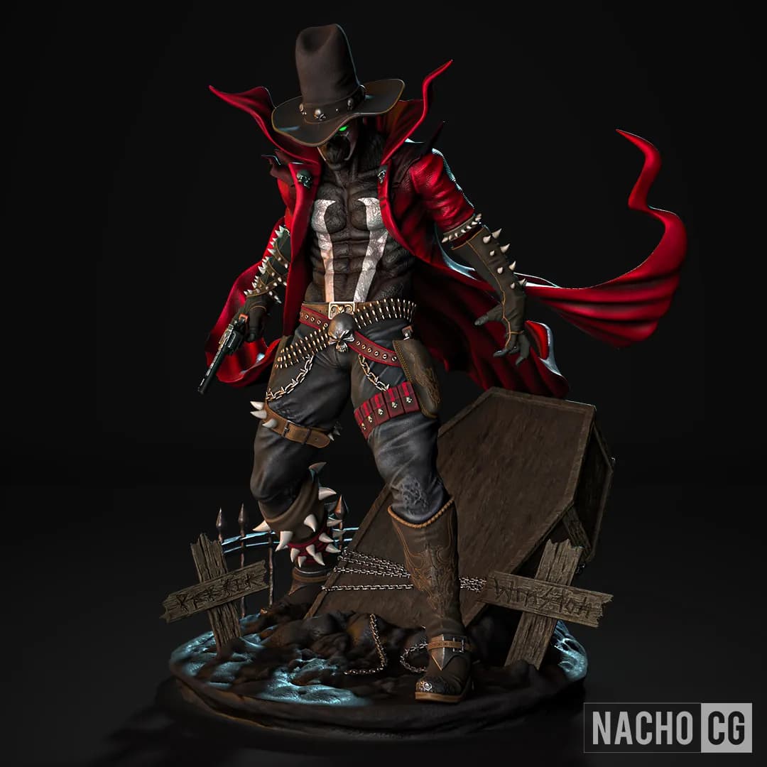 STL - Figura de Spawn estilo Western