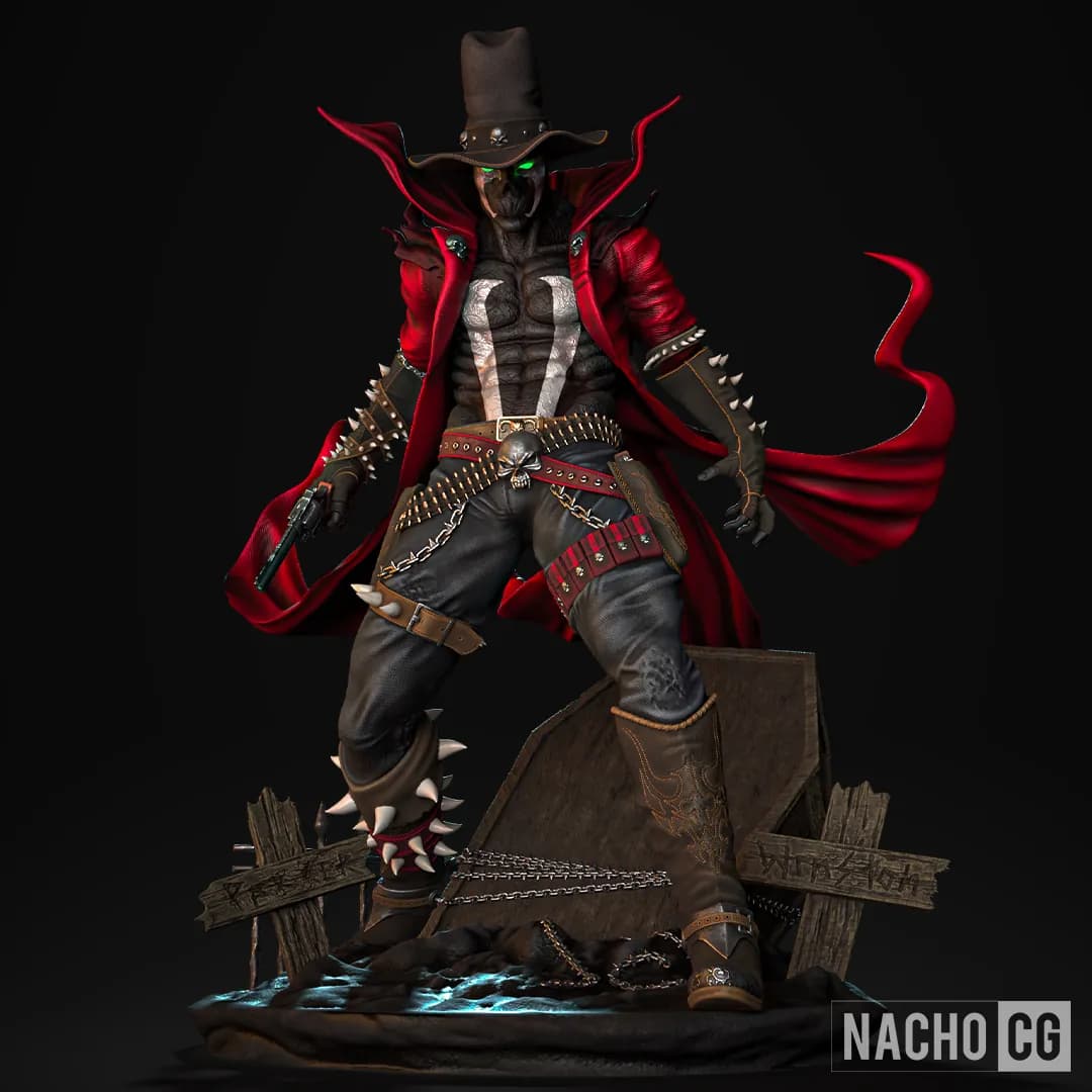 STL - Figura de Spawn estilo Western render 5