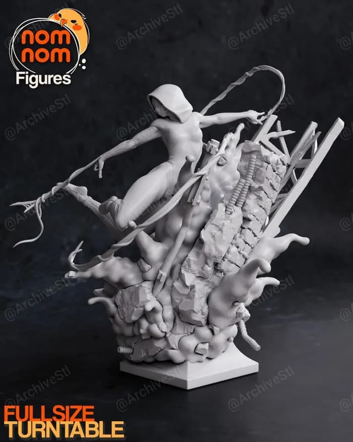 STL - figura de Spider Gwen 2 render 3