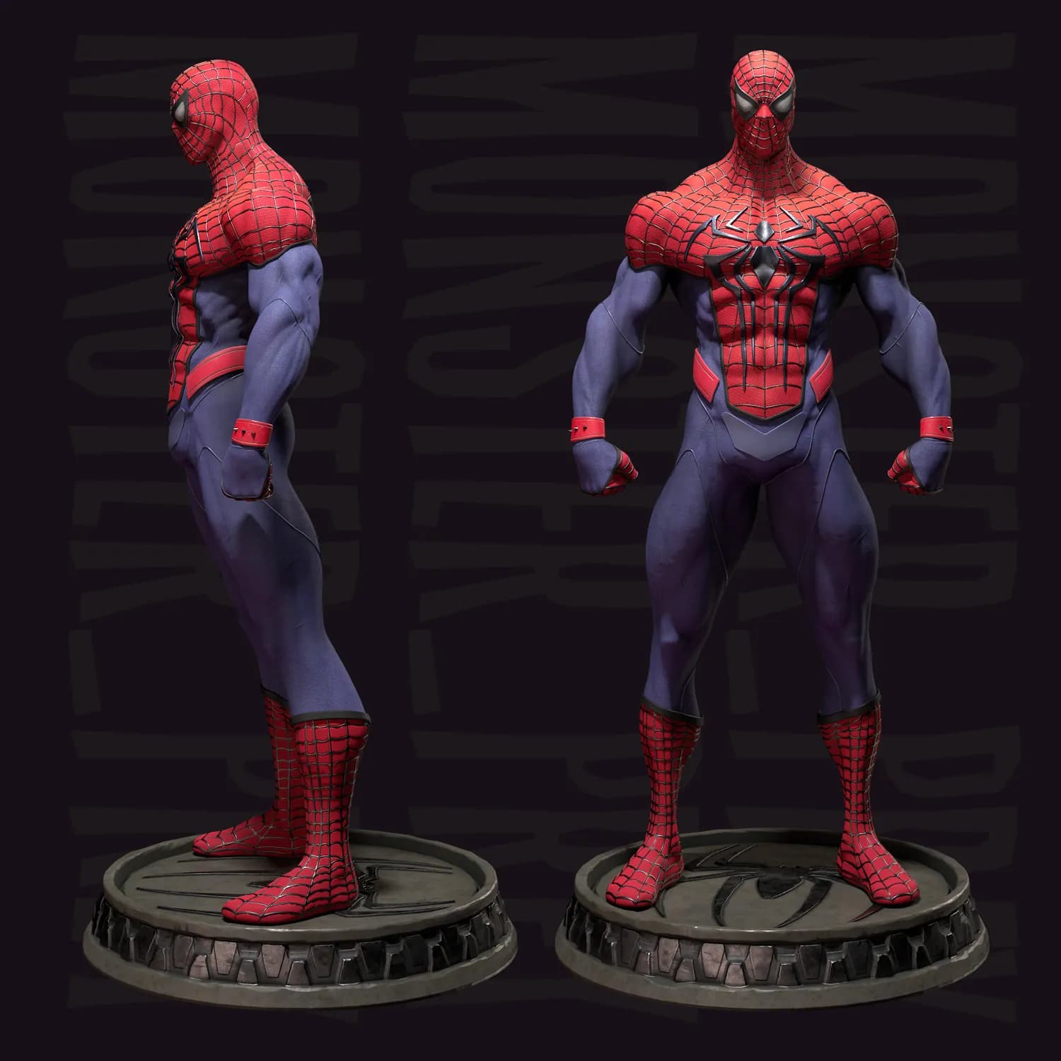 STL - Figura de Spiderman 2 render 3
