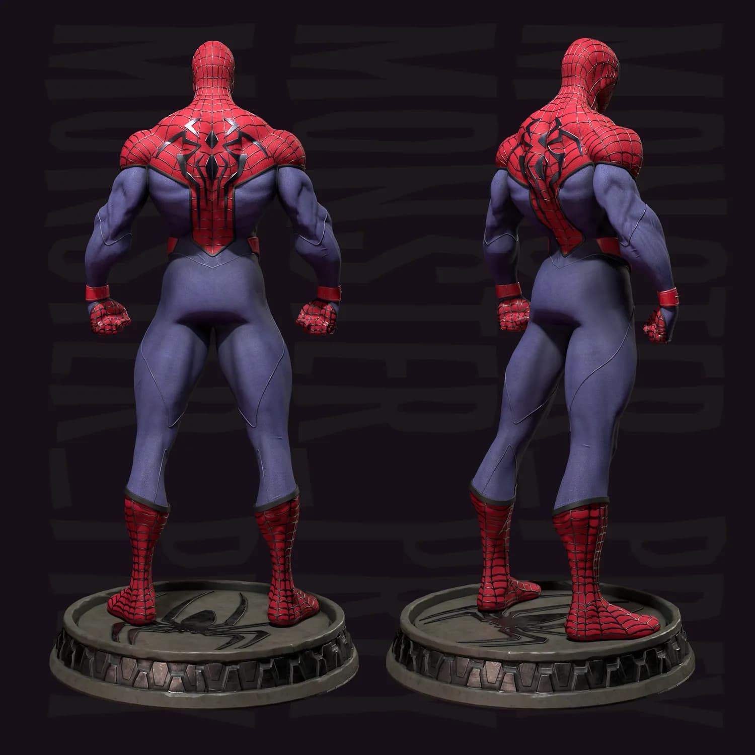 STL - Figura de Spiderman 2 render 4