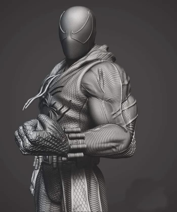 STL - Figura de Spiderman con armadura