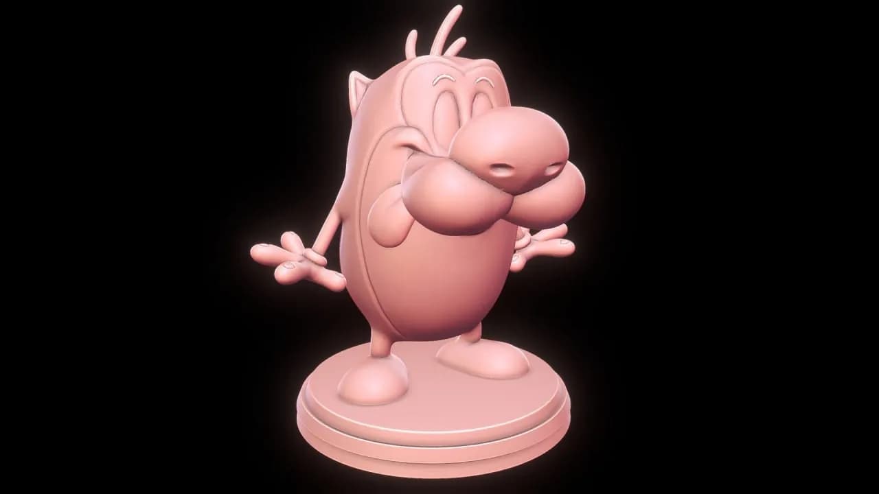 STL - Stimpy Figure