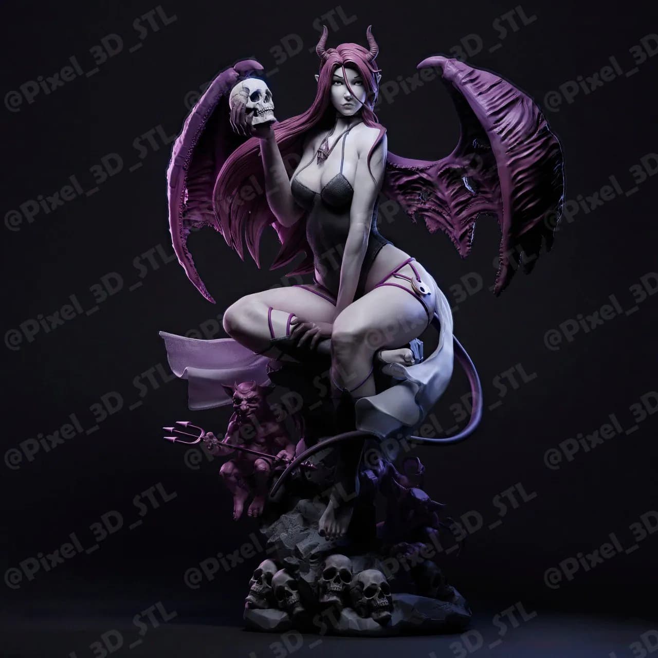 STL - Figura de Súcubo Fantasía