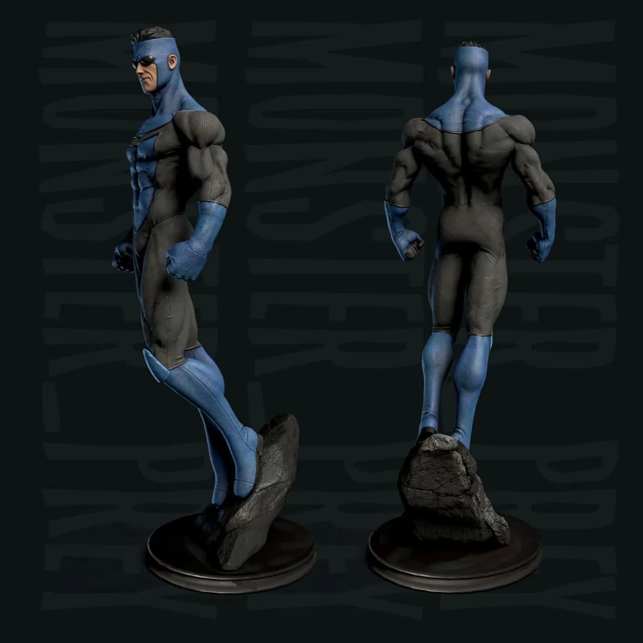 STL - Figura de superhéroe Invincible render 5