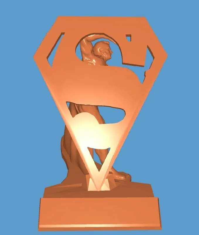 STL - Figura de Superman en Símbolo