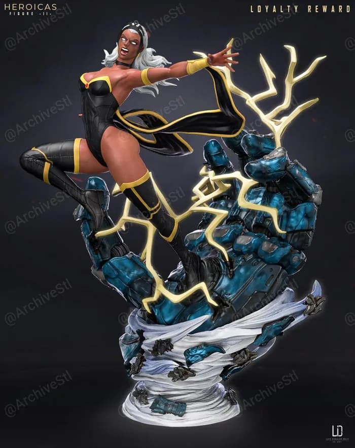 STL - Figura de Tormenta X Men
