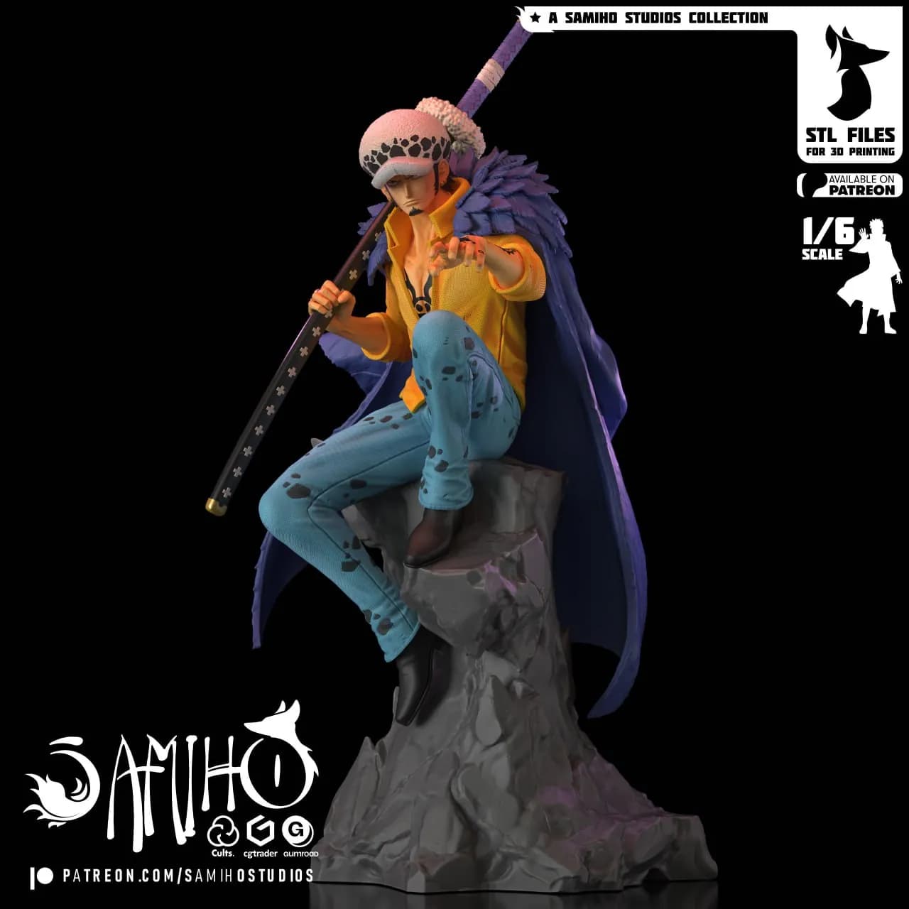 STL - Figura de Trafalgar Law