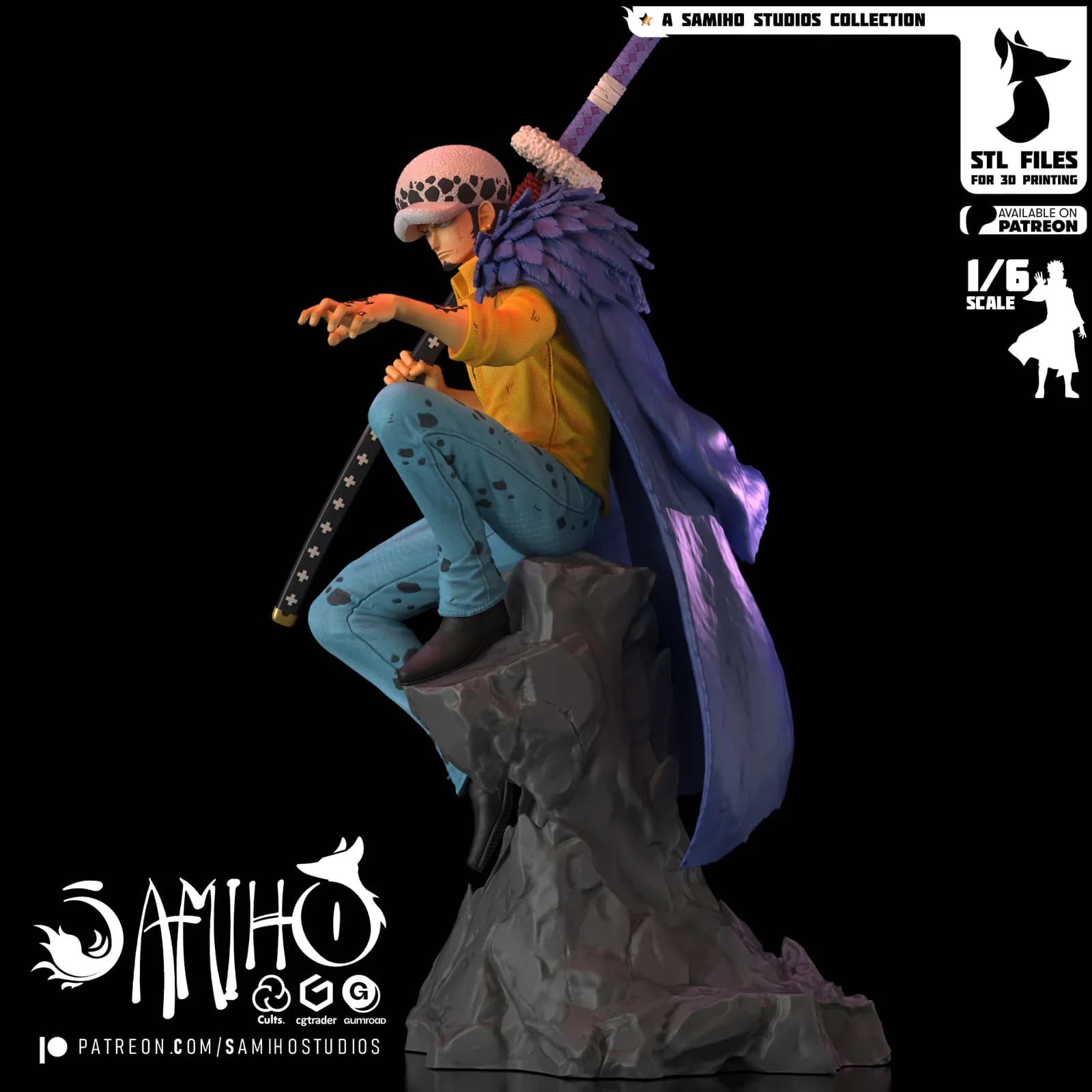 STL - Figura de Trafalgar Law