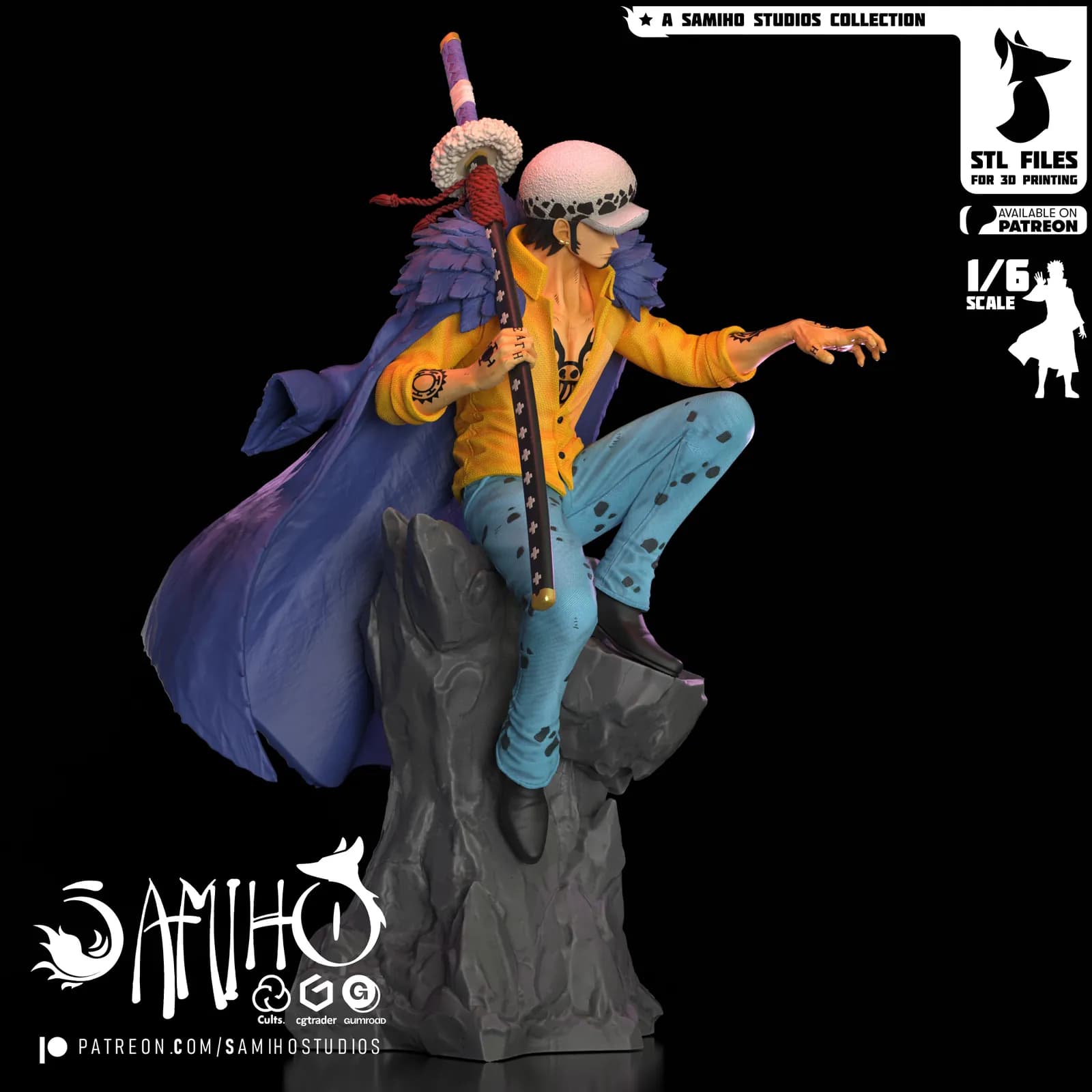 STL - Figura de Trafalgar Law