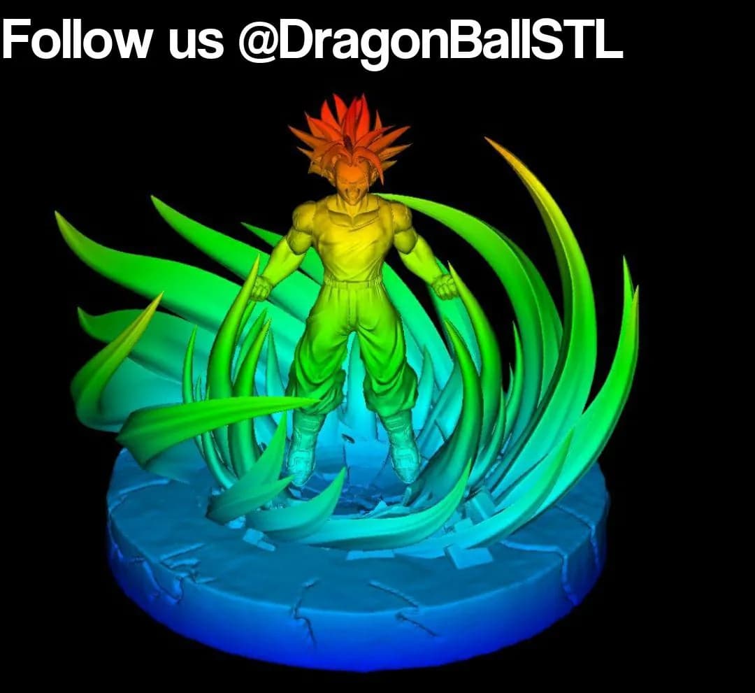STL - Figura de Trunks Super Saiyan