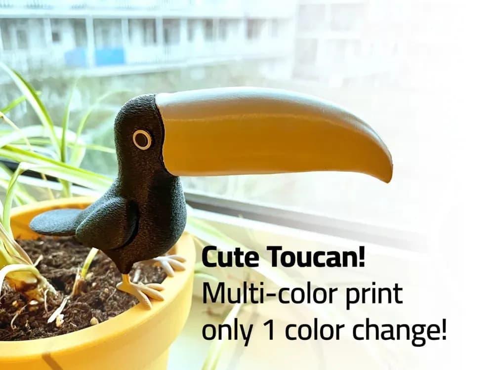 STL - Figura de Tucán Adorable