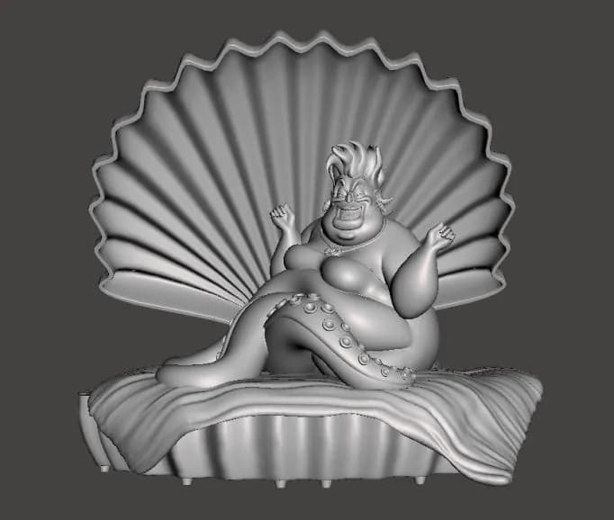 STL - Figura de Ursula en concha