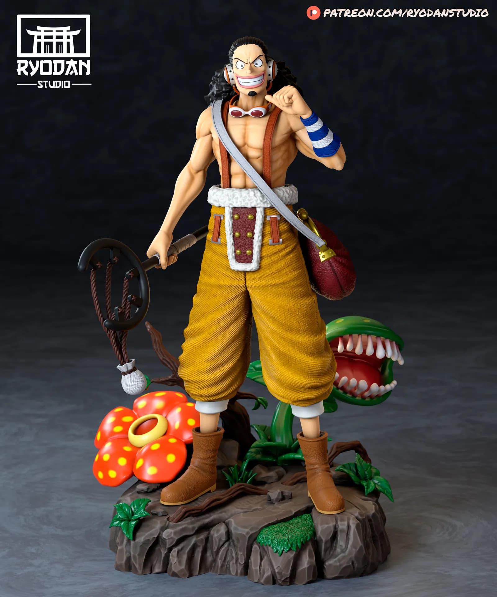 STL - Figura de Usopp de One Piece render 5