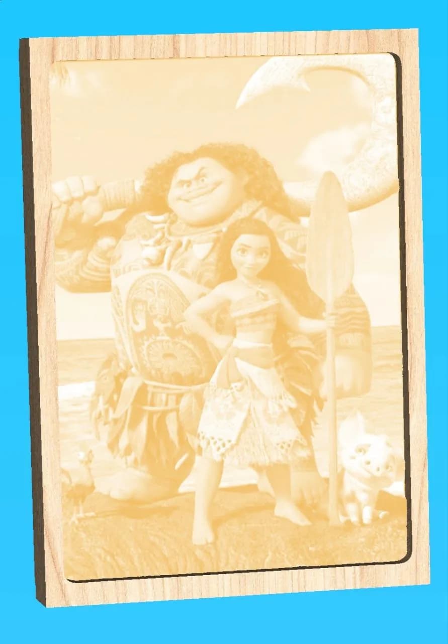 STL - Figura de Vaiana y Maui