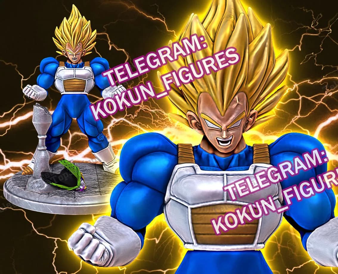 STL - Figura de Vegeta render 2
