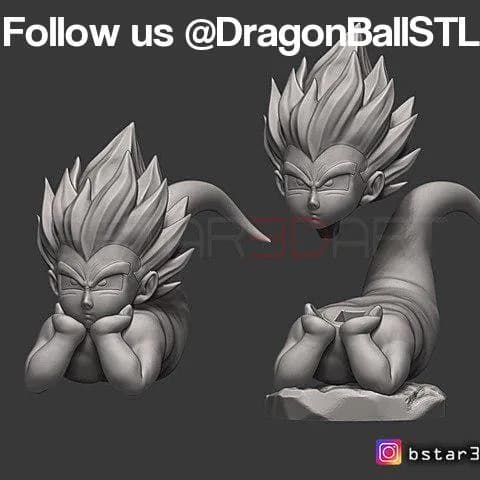 STL - Figura de Vegeta estilo chibi