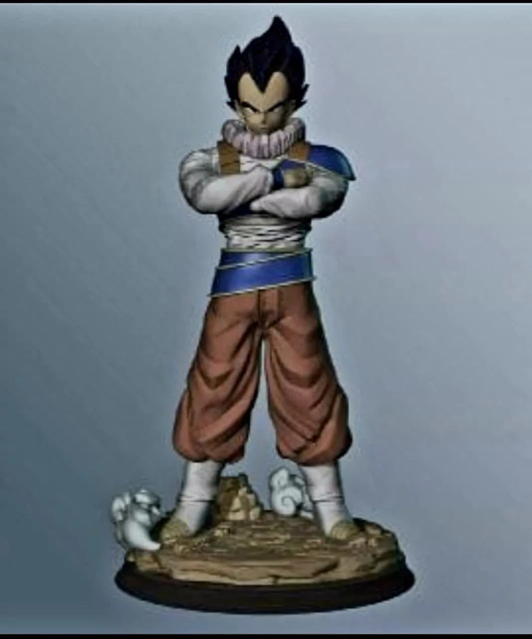 STL - Figura de Vegeta Yadrat render 2