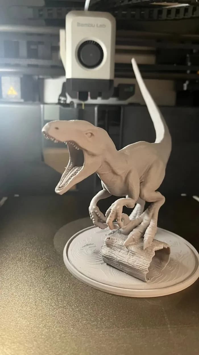 STL - Figura de Velociraptor