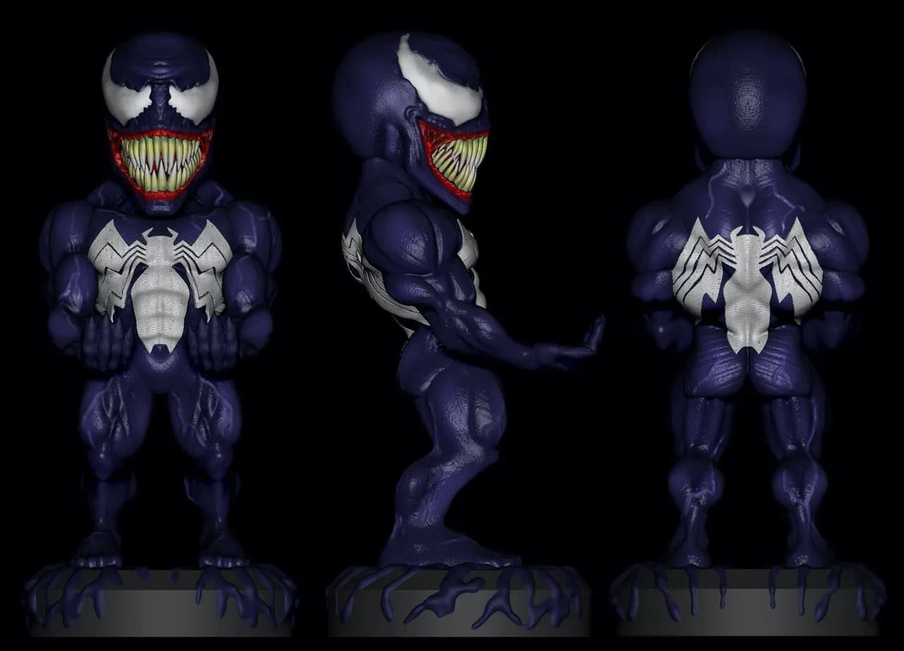 STL - Figura de Venom estilo chibi