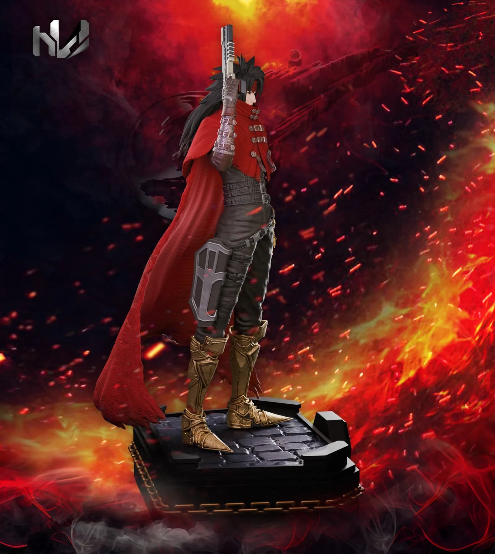 STL - Figura de Vincent Valentine render 3