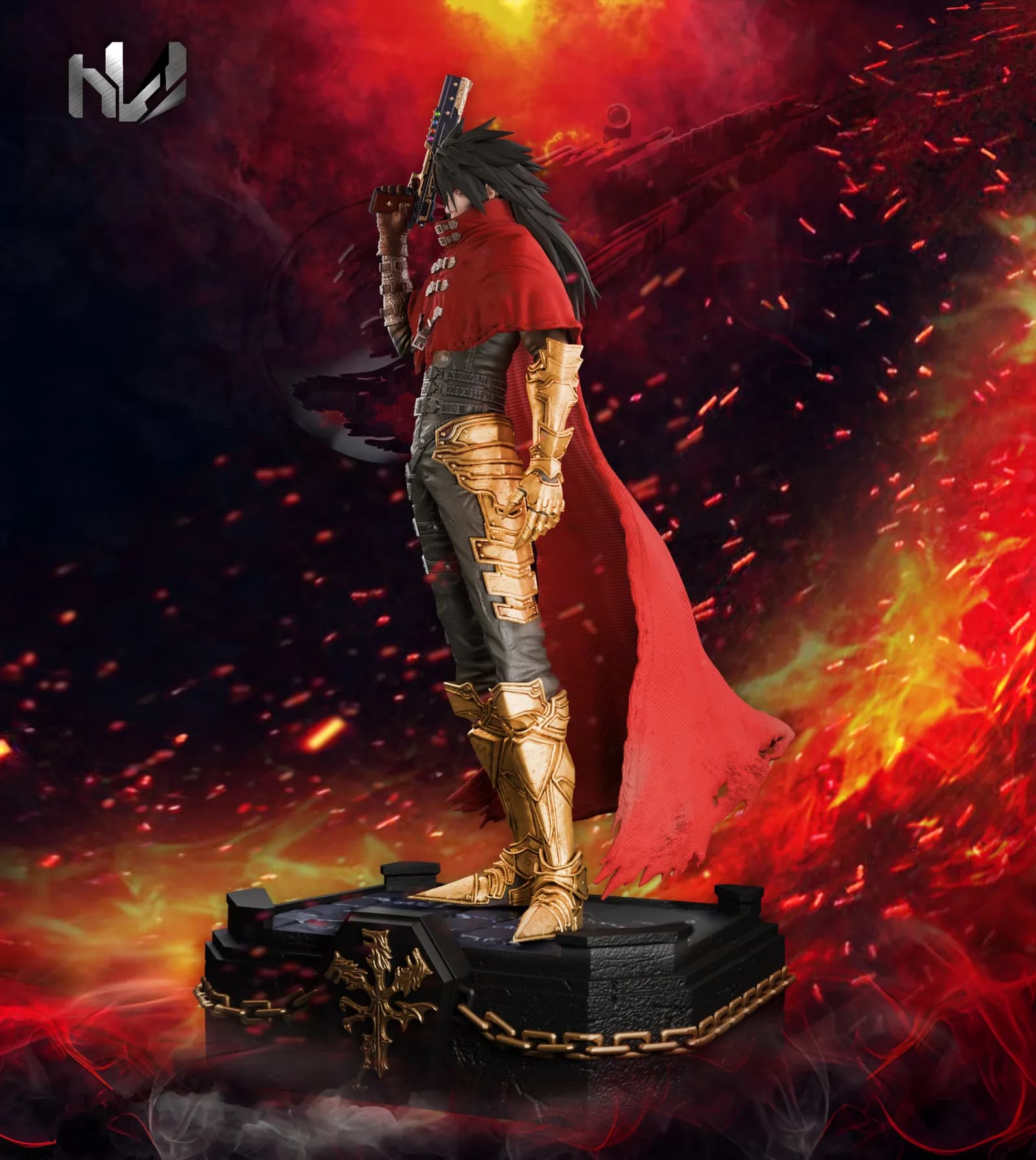 STL - Figura de Vincent Valentine render 4