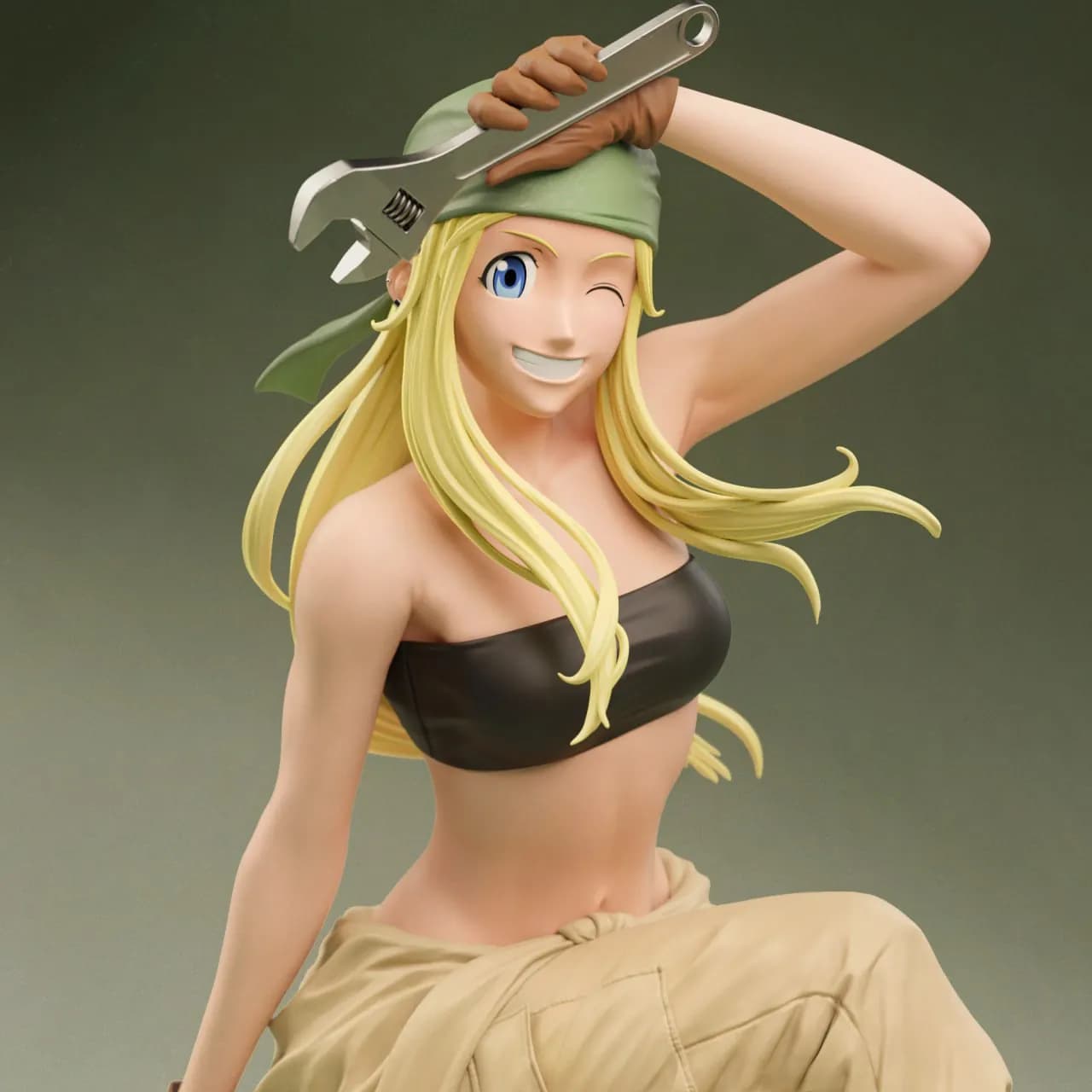 STL - Winry Rockbell Mechanic Figure