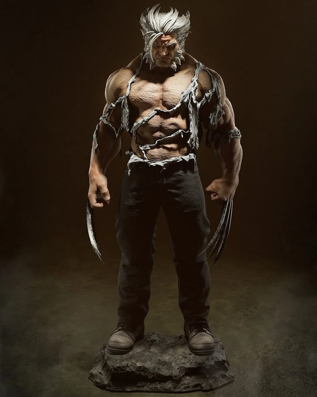 STL - Figura de Wolverine 'Old Man Logan' render 3
