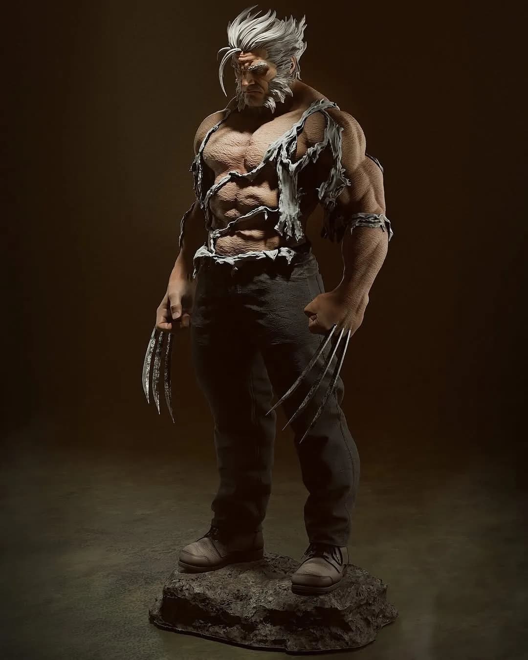 STL - Figura de Wolverine 'Old Man Logan' render 4