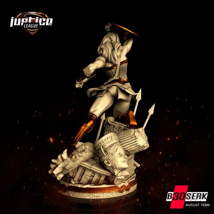 STL - Figura de Wonder Woman 4 render 2
