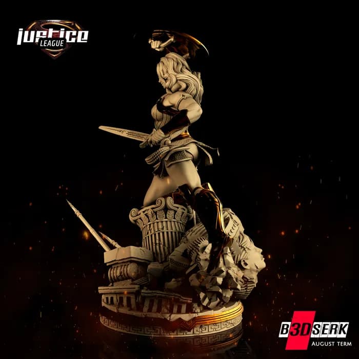 STL - Figura de Wonder Woman 4 render 3