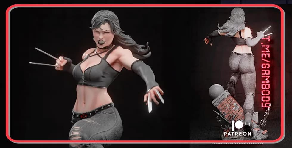 STL - Figura de X 23 render 2