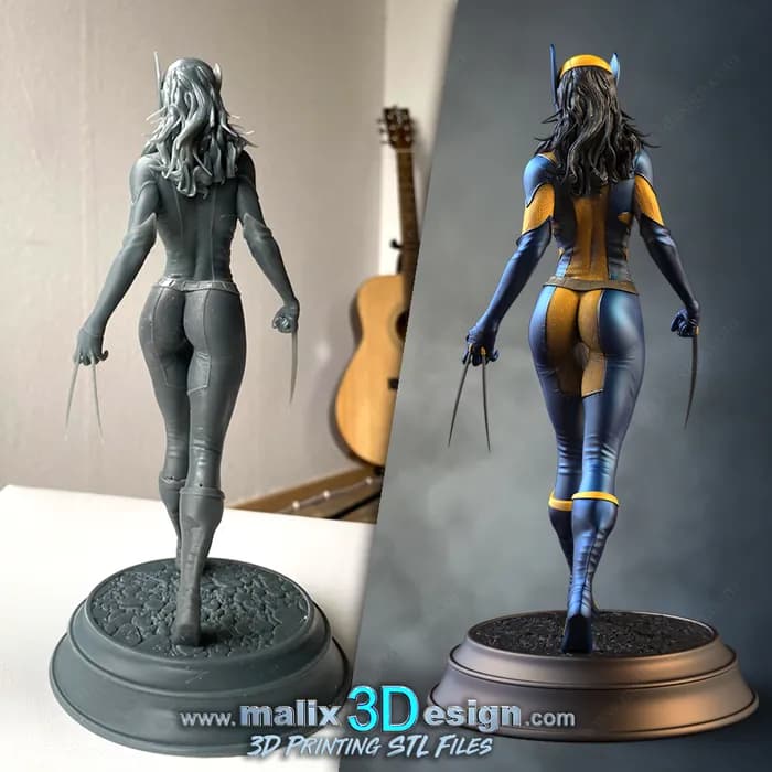 STL - Figura de X 23 de Sanix render 3