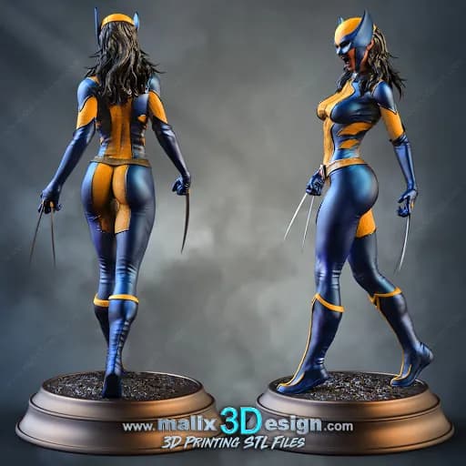 STL - Figura de X 23 de Sanix render 4