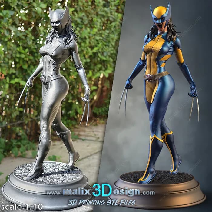 STL - Figura de X 23 de Sanix render 5