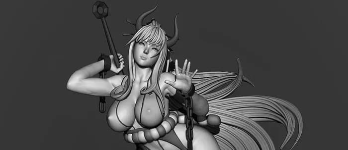 STL - Figura de Yamato de One Piece