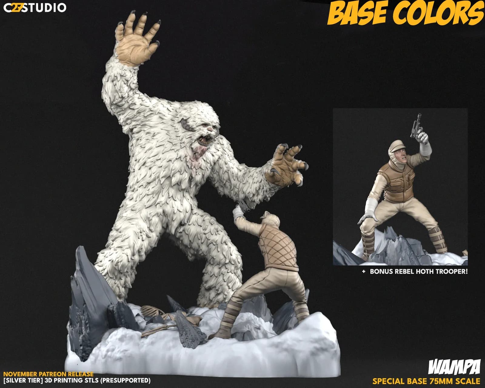 STL - Figura de Yeti Frosty render 2