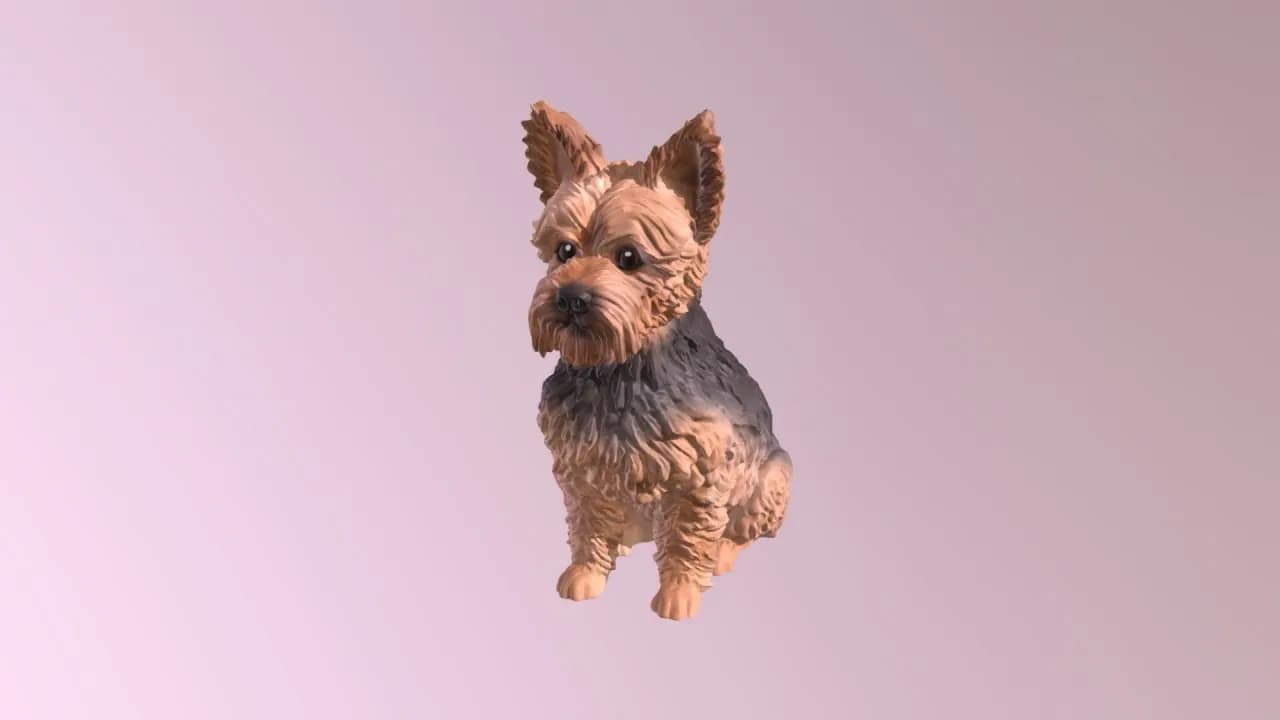 STL - Figura de Yorkshire Terrier