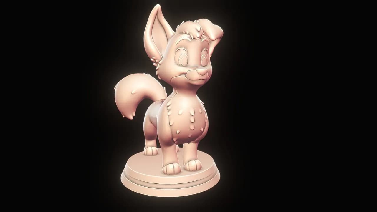 STL - Figura de zorro animado