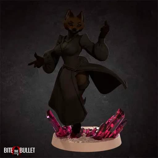 STL - Figura de Zorro Místico render 3