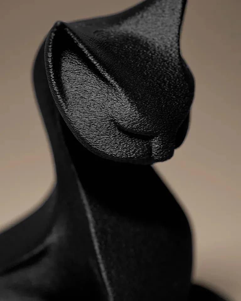 STL - Figura Decorativa de Gato Negro