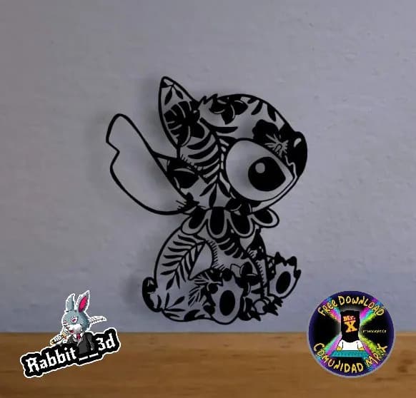 STL - Figura decorativa de Stitch render 2