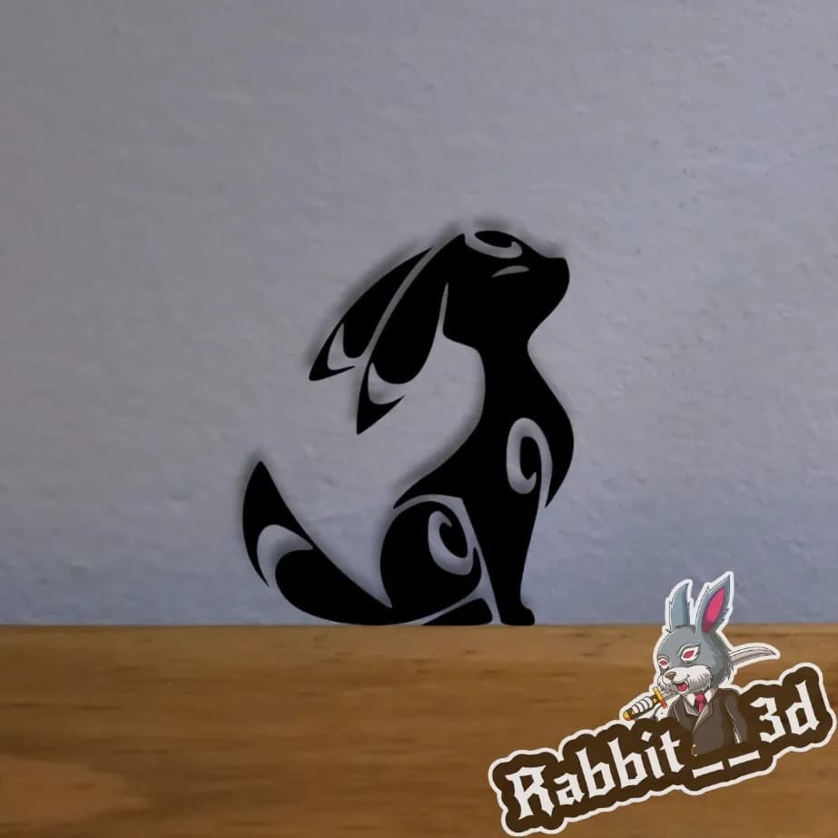 STL - Figura Decorativa Umbreon Tribal render 2