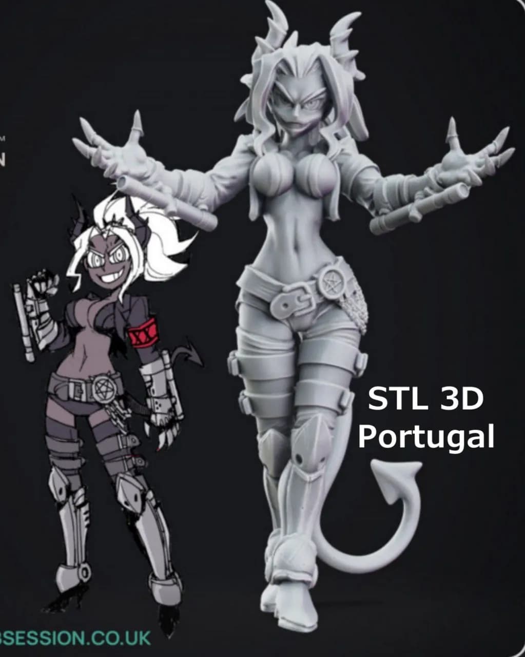STL - Figura Demoniaca con Armadura