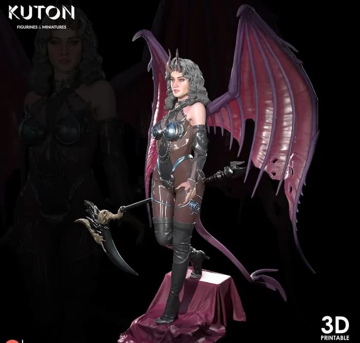 STL - Figura Demoníaca con Guadaña