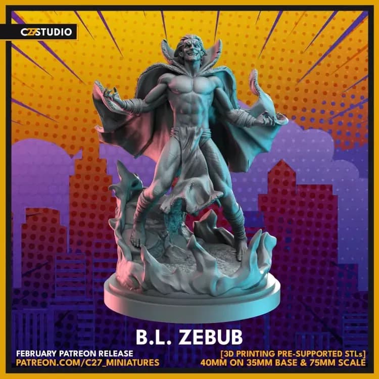 STL - figura demonio Mephisto