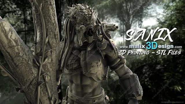 STL - Figura Depredador en Jungla