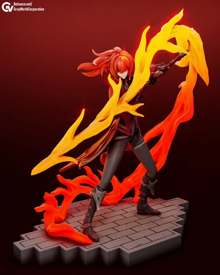 STL - Figura Diluc Genshin Impact