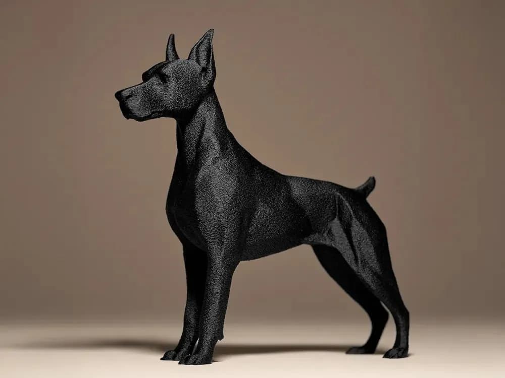 STL - Figura Doberman 2