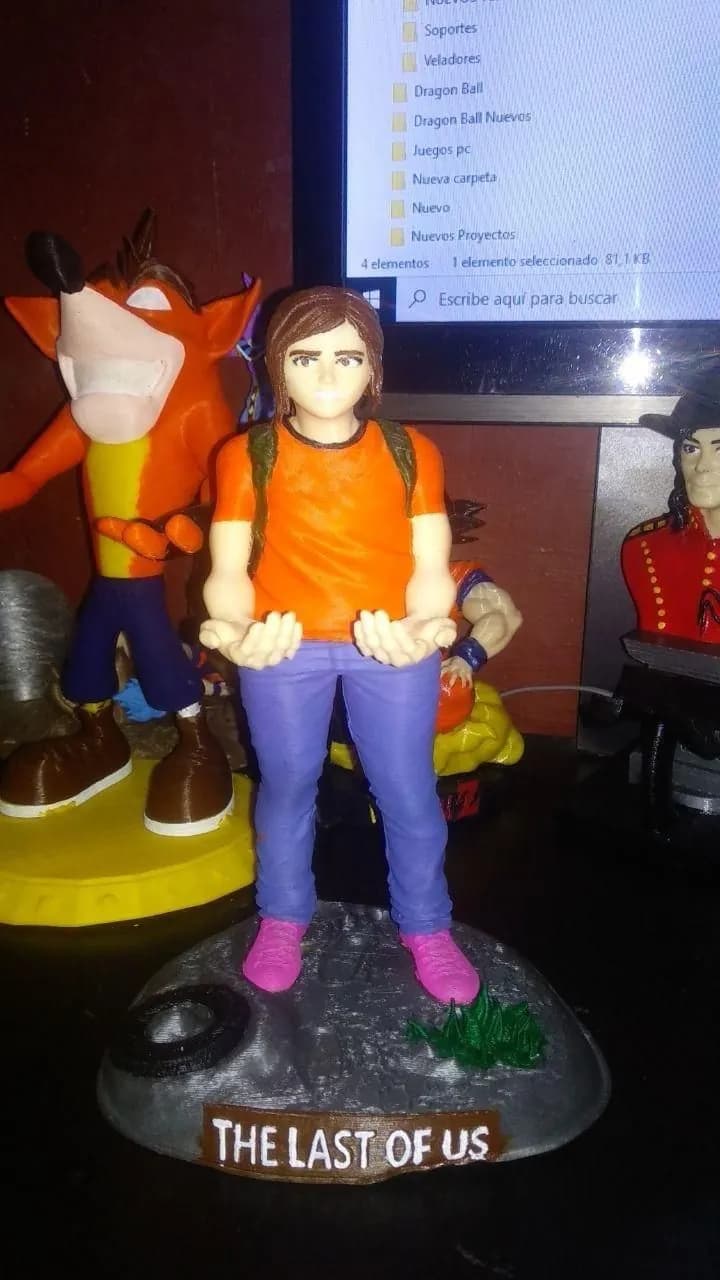 STL - figura Ellie the last of us render 2